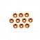 Alloy M3 Csk Washers - Orange pk10