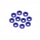 Alloy M4 Csk Washers - Blue pk10