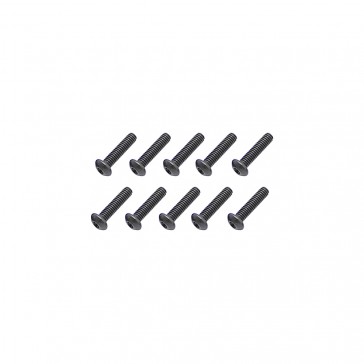 Steel Button Head Hex Screws M3 x 12 pk10