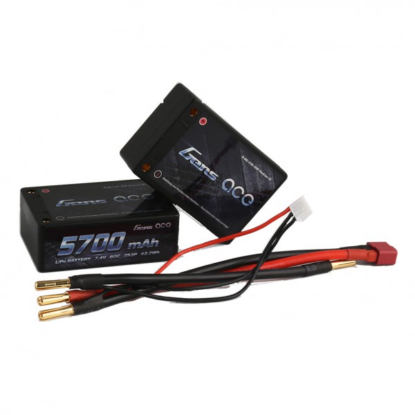 Gens Ace Gens Ace Hardcase Saddle LiPo 2S 7,4V 5700mAh 60C SaddleMCM