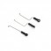 Servo Pushrod Set with ball link: 3pcs