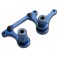 Steering bellcranks, drag link (blue-anodized T6 aluminum)/