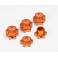 DISC.. Hexagones de roue 17mm orange (4)