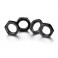 DISC.. Hex locknut 17mm black (4)