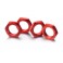 DISC.. Hex locknut 17mm red (4)