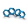 DISC.. Hex locknut 17mm blue (4)