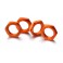 DISC.. Ecrous de roue soi verrouillage 17mm orange (4)