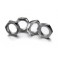 DISC.. Hex locknut 17mm silver (4)