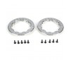 DISC..Bdlk Ring w/Screws. Chrome: XXX-SCT/TEN-SCTE (2)