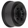 DISC.. SPLIT SIX' BLACK ONE- PIECE REAR WHEELS FOR SLASH