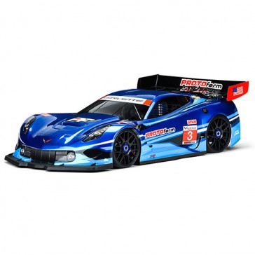 CHEVROLET CORVETTE C7.R CLEARBODY FOR 1:8GT SHORT