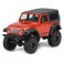 DISC.. JEEP WRANGLER RUBICON CLEAR BODY W/INTERIOR 1/24TH