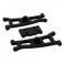 DISC.. ASSOC GT2/SC10 FRONT A-ARMS & BULKHEAD - BLACK