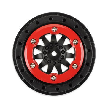 PROTRAC SUSP. KIT F-11 2.2/3.0 RED/BLK BEADLOC WHEELS