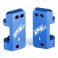 DISC.. BLUE ALUMINIUM CASTER BLOCKS FOR PRO-2 AND SLASH 2WD