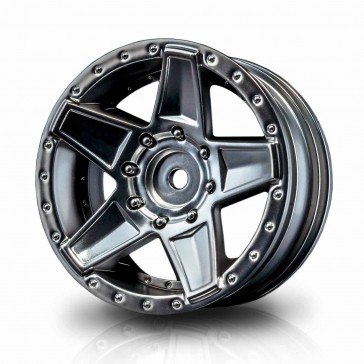 DISC.. Flat silver 648 1.9" wheel (+5) (4)
