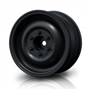 DISC.. Black flat 60D 1.9" crawler wheel (+5) (4)