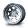 DISC.. Flat silver 58H 1.9" crawler wheel (+5) (4)