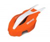 Canopy, front, orange/white, Aton