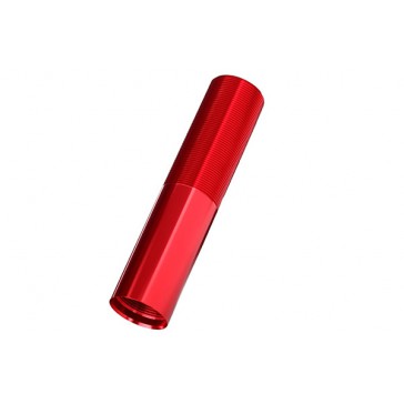 Body, GTX shock (aluminum, Red-anodized) (1)