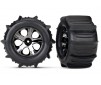 Tires & wheels, assembled, glu2.8 Paddle(Al-Star Black chrom