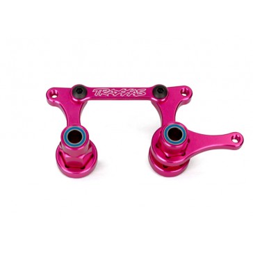 Steering bellcranks, drag link (blue-anodized T6 PINK