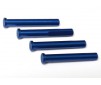 Main shaft, 7075-T6 aluminum blue-anodized (4)/ 1.6x5mm BCS