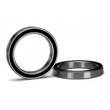 Ball bearing, black rubber sealed (20x27x4mm) (2)