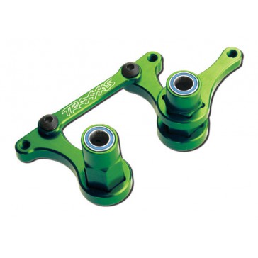 Steering bellcranks, drag link (green-anodized 6061-T6 alumi