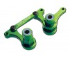 Steering bellcranks, drag link (green-anodized 6061-T6 alumi