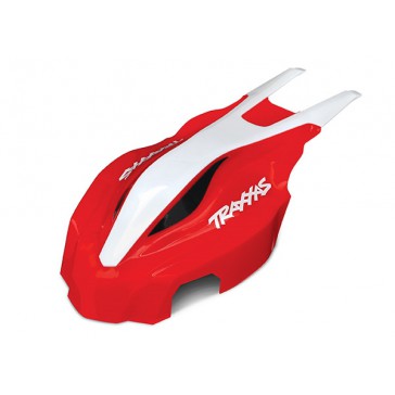 Canopy, front, red/white, Aton