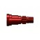 Stub axle, aluminum (red-anodized) (1) (use only with n°7750X