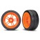 Tires and wheels, assembled, glued (split-spoke orange VXL