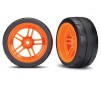 Tires and wheels, assembled, glued (split-spoke orange VXL