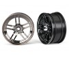 Wheels, 1.9' split-spoke (black chrome) (front) (2)