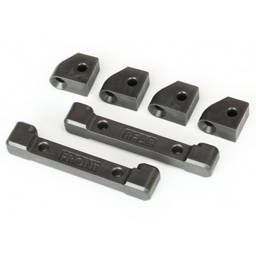 Mounts, suspension arms (front & rear) (4)/ hinge pin retain