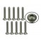 DISC.. n°4-40 x 3/4 Titanium Flat Head Hex Socket - Machine (10 Pcs)