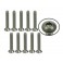 n°4-40 x 3/4 Titanium Flat Head Hex Socket - Machine (10 Pcs)