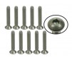 DISC.. n°4-40 x 3/4 Titanium Flat Head Hex Socket - Machine (10 Pcs)