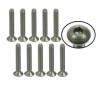 n°4-40 x 3/4 Titanium Flat Head Hex Socket - Machine (10 Pcs)