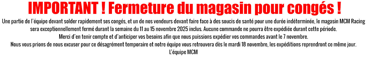 MCM : Magasin fermé du 11 au 15 novembre 2025