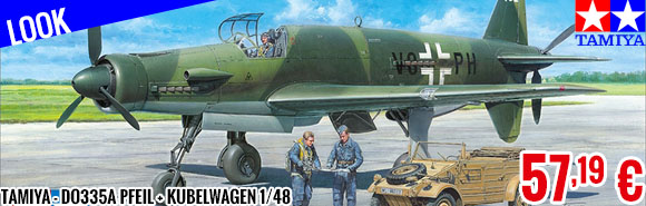 Look - Tamiya - Do335A Pfeil + Kubelwagen 1/48