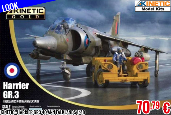 Look - Kinetic - Harrier GR3 40 ANN Falklands 1/48