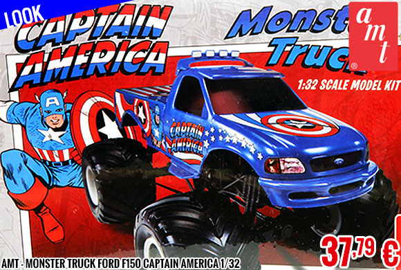 Look - AMT - Monster Truck Ford F150 Captain America 1/32