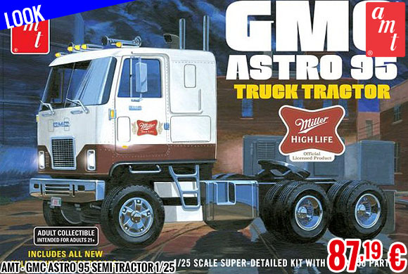 Look - AMT - GMC Astro 95 Semi Tractor 1/25