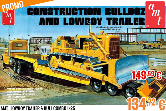 Promo - AMT - Lowboy Trailer & Bull Combo 1/25