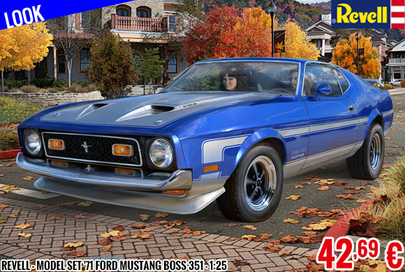 Look - Revell - Model Set '71 Ford Mustang Boss 351 - 1:25
