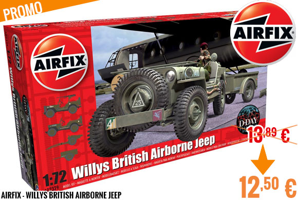 Soldes - Airfix - Willys British Airborne Jeep