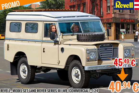 Soldes - Revell - Model Set Land Rover Series III LWB (commercial) - 1:24