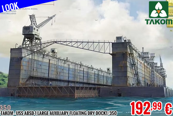 Look - Takom - USS ABSD-1 Large Auxiliary Floating Dry Dock1/350